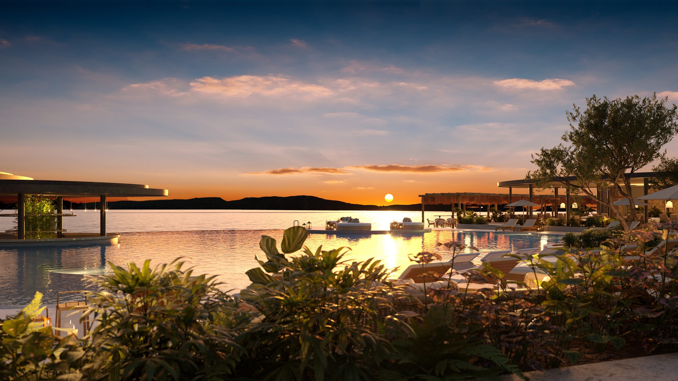 costa-navarino-rendering-beachfront-sunset