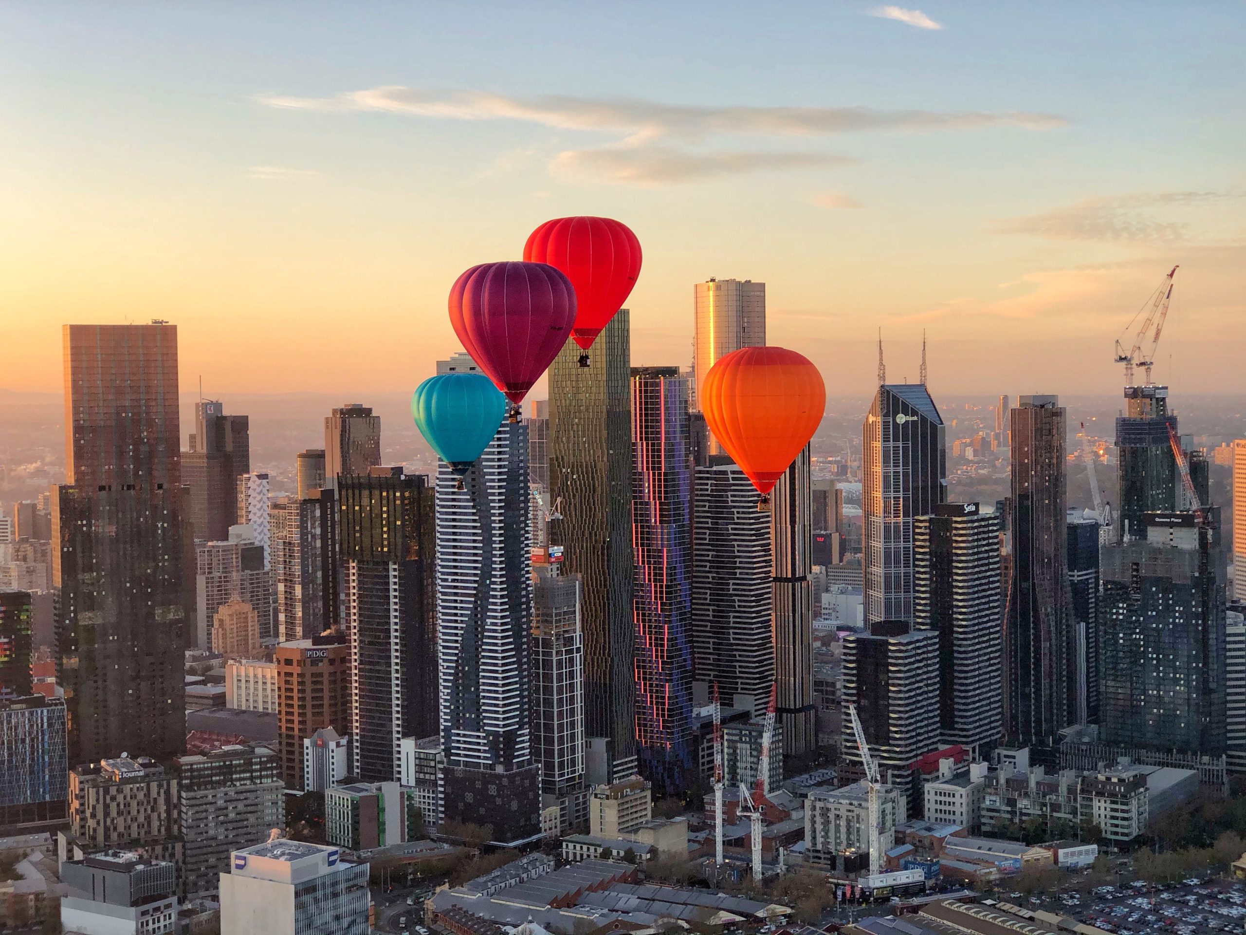 Hot Air Ballooning over Melbourne with Global Ballooning