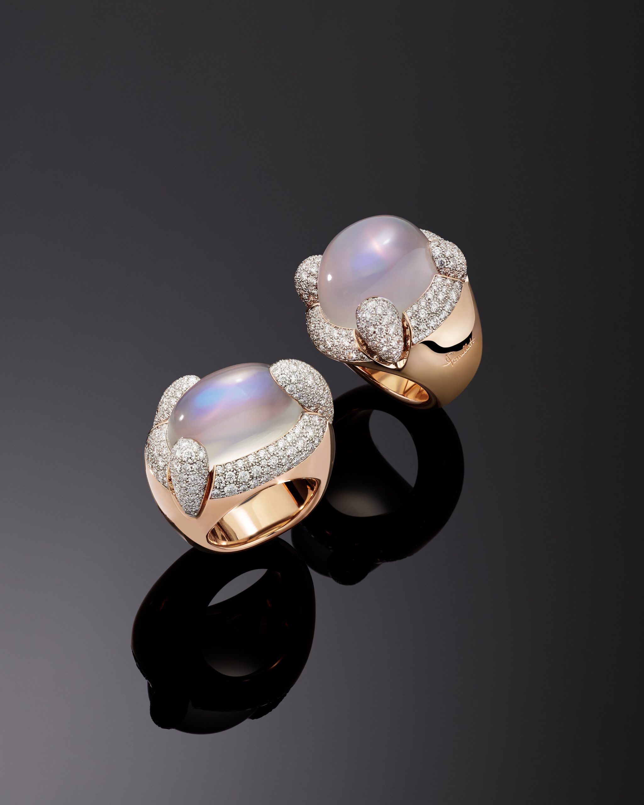 2024 POMELLATO HIGH JEWELRY COLLECTION_MOONSTONES RINGS