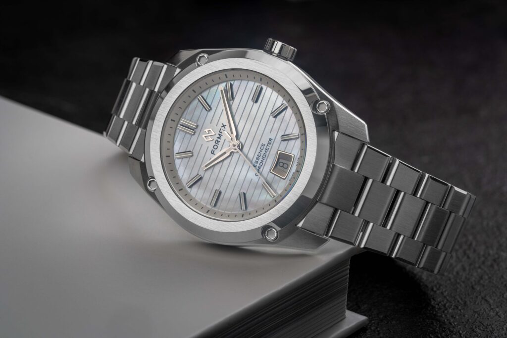 FORMEX Swiss Made Watches Essence 39 mm Automatic COSC Mother of Pearl Dial