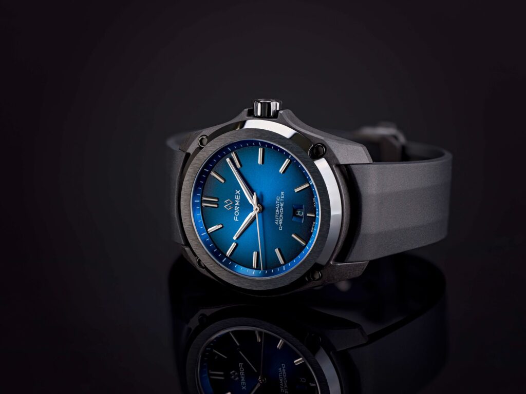 FORMEX Swiss Made Watches Essence Leggera 41 mm Automatic COSC Electric Blue Dial