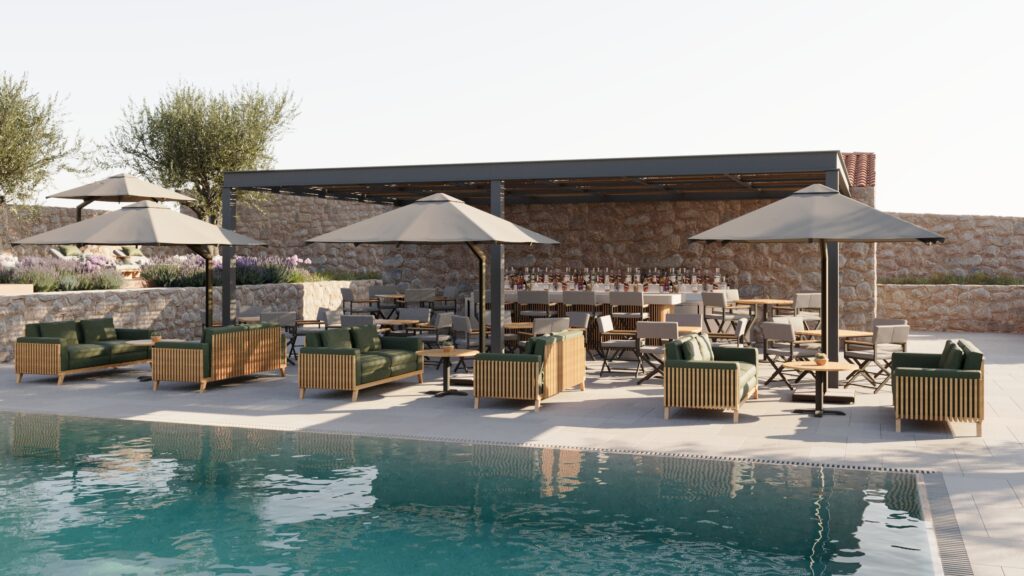 Hotel Preko Ugljan Curio Collection by Hilton Pool Rendering c 2025 Hilton 1