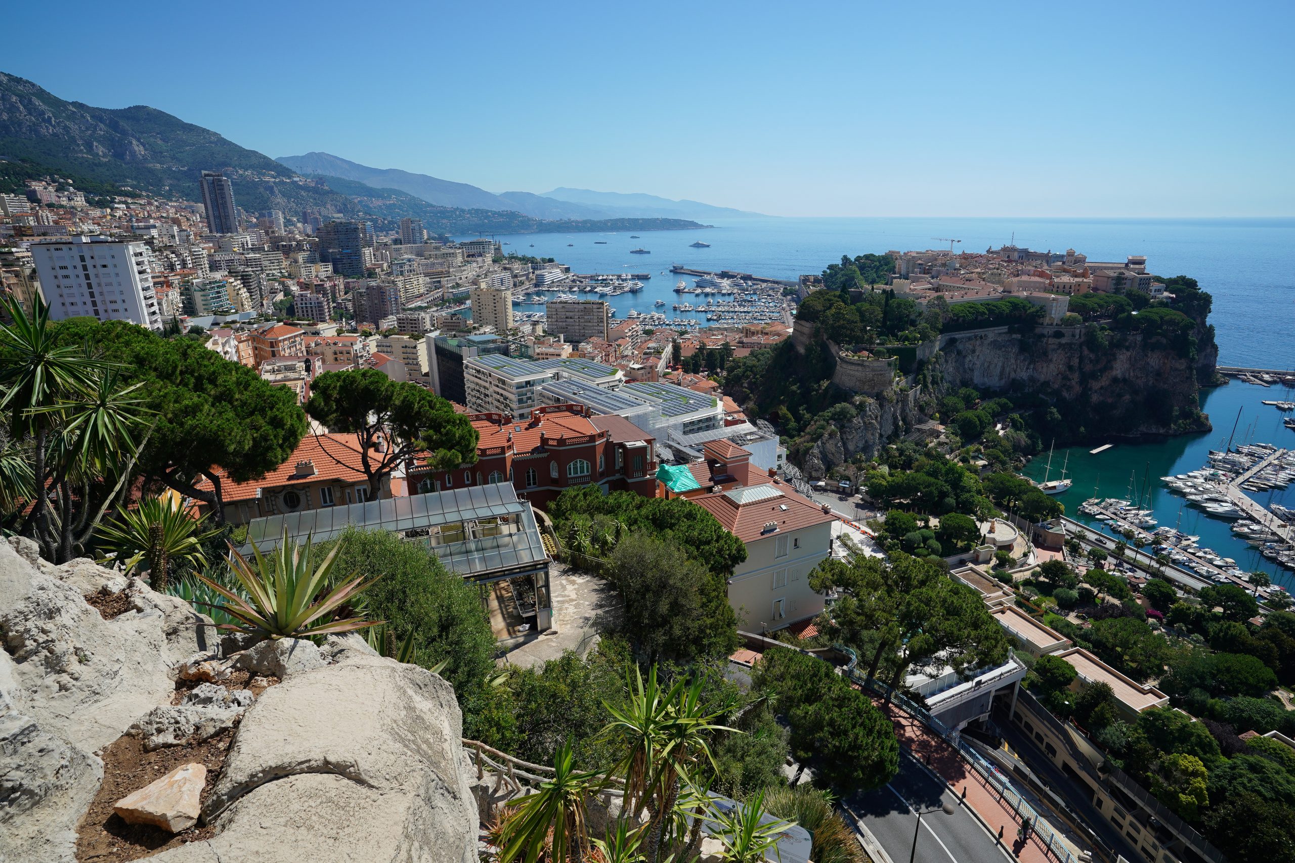 Blick vom Exotischen Garten auf Monaco (c) Direction de la Communication