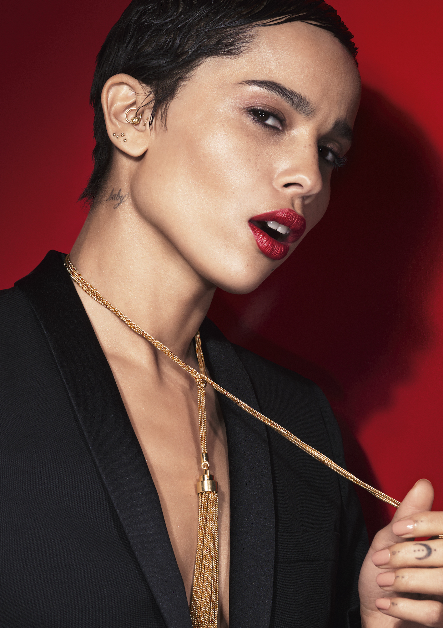YSL Rouge Pur Couture_New Shades 2021_MODEL PIC_ZOE KRAVITZ (2)