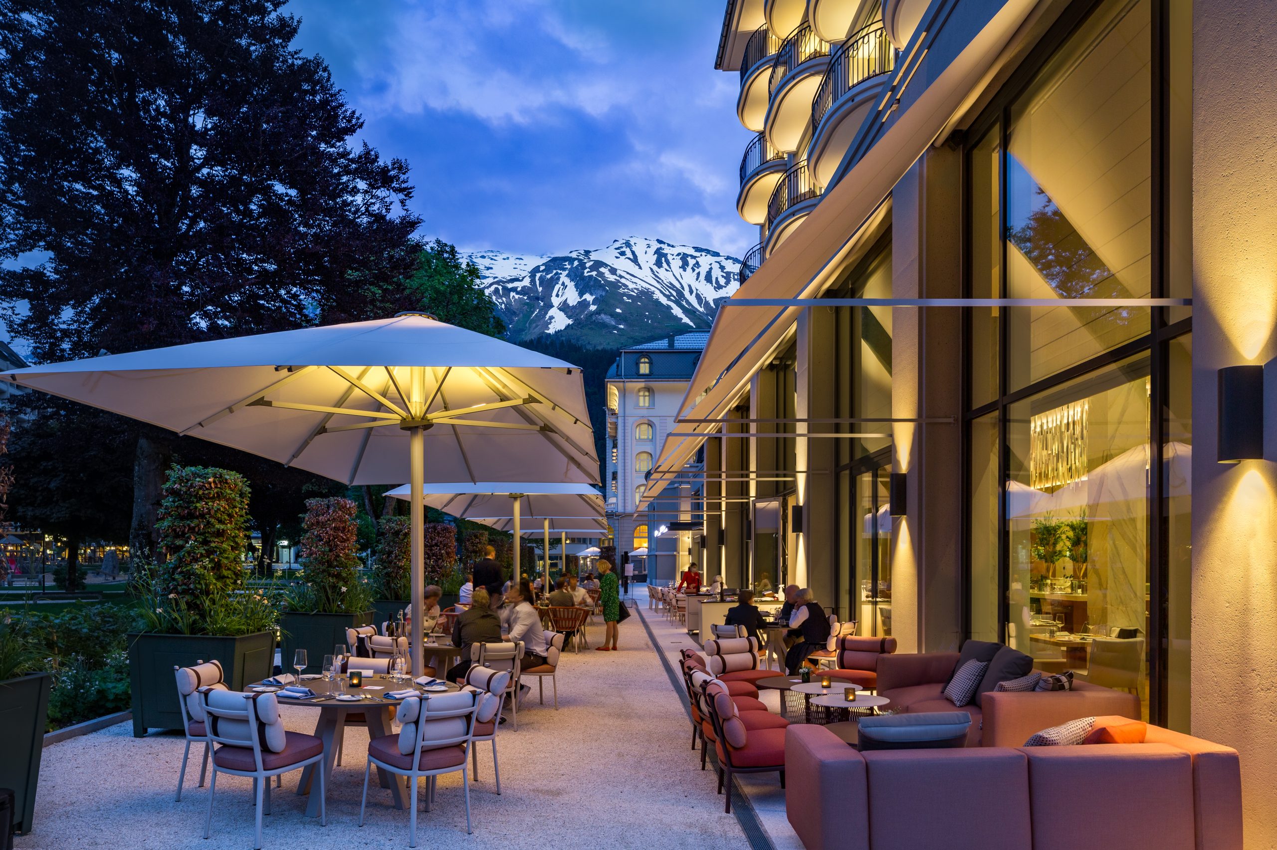 Kempinski Palace Engelberg - Cattani Restaurant Terrace - Dinner (1)