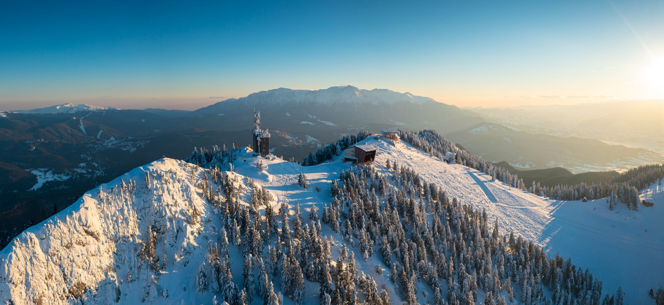 Aerial,View,Of,Poiana,Brasov,Ski,Resort,In,Romania,,Next