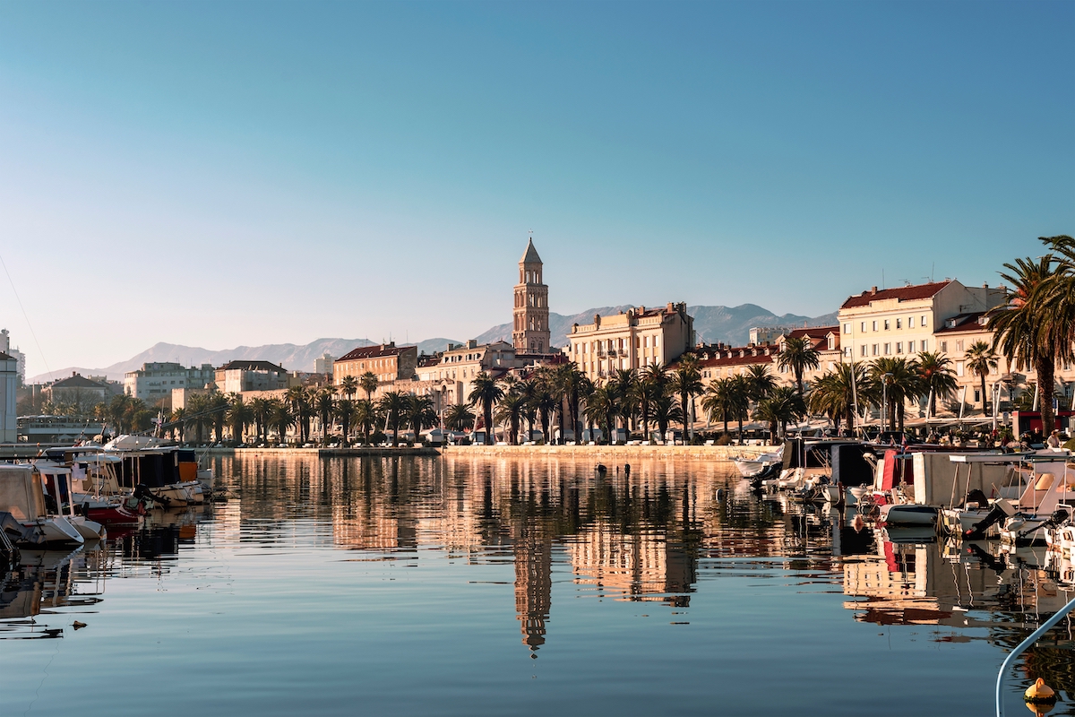 Beautiful view of Split city. Dalmatia, Croatia