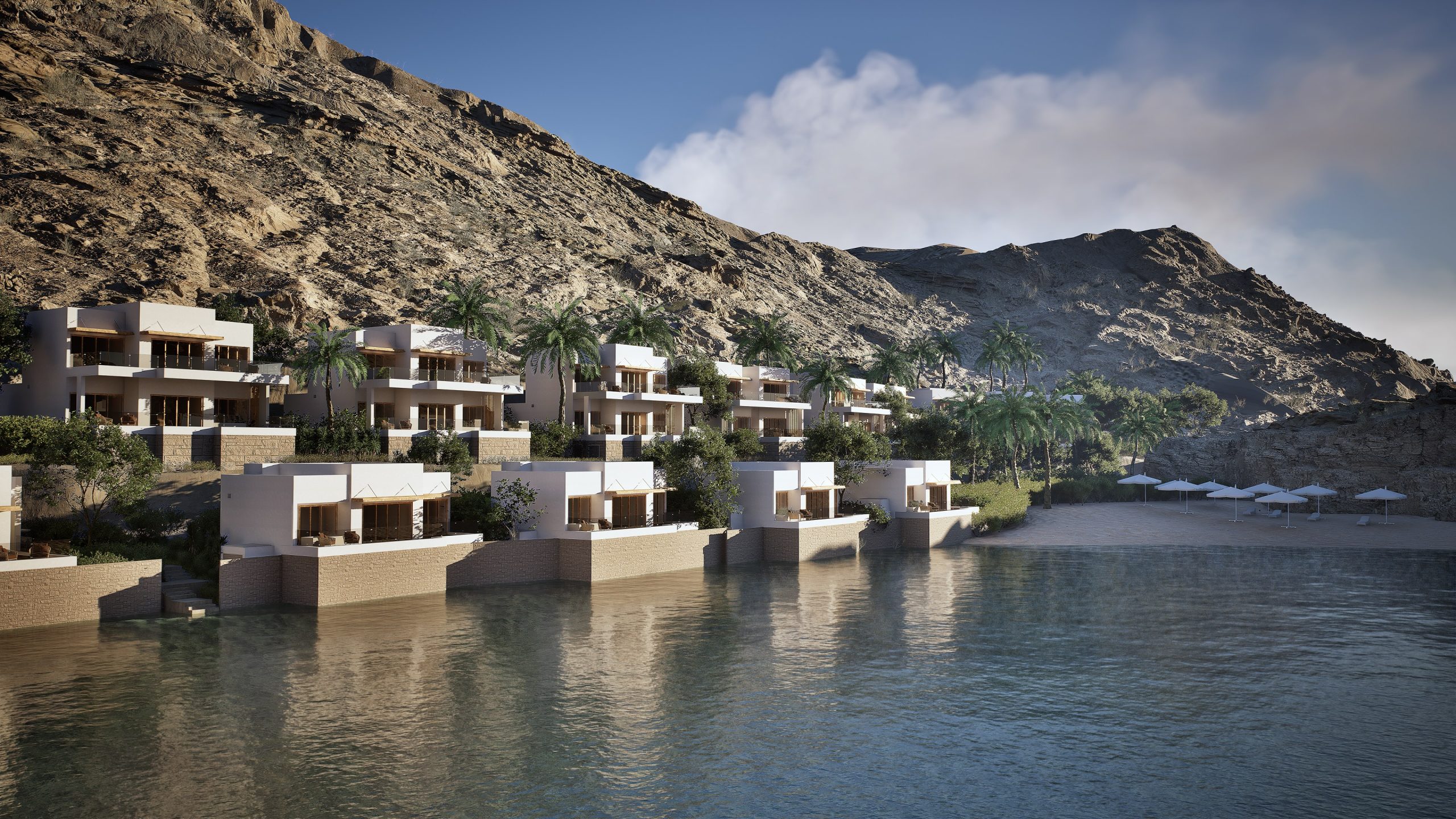 Anantara Resort - Bandar Al Khairan - Muscat Oman - Villas rendering