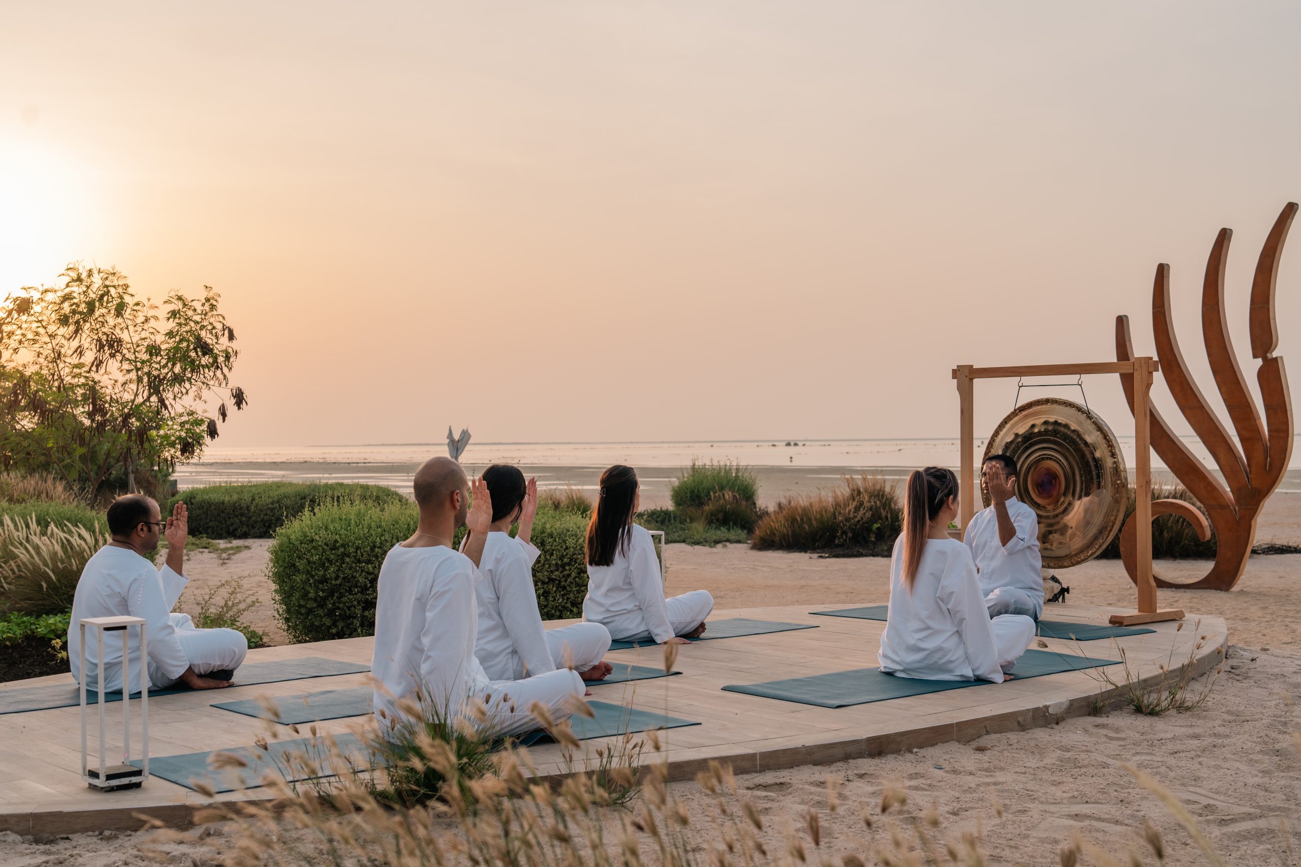 Zulal Wellness Resort by Chiva-Som Outdoor Sunset Group Meditation Class